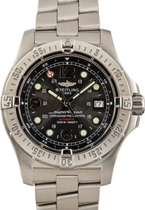 Pre-Owned Breitling Superocean Steelfish Black Dial