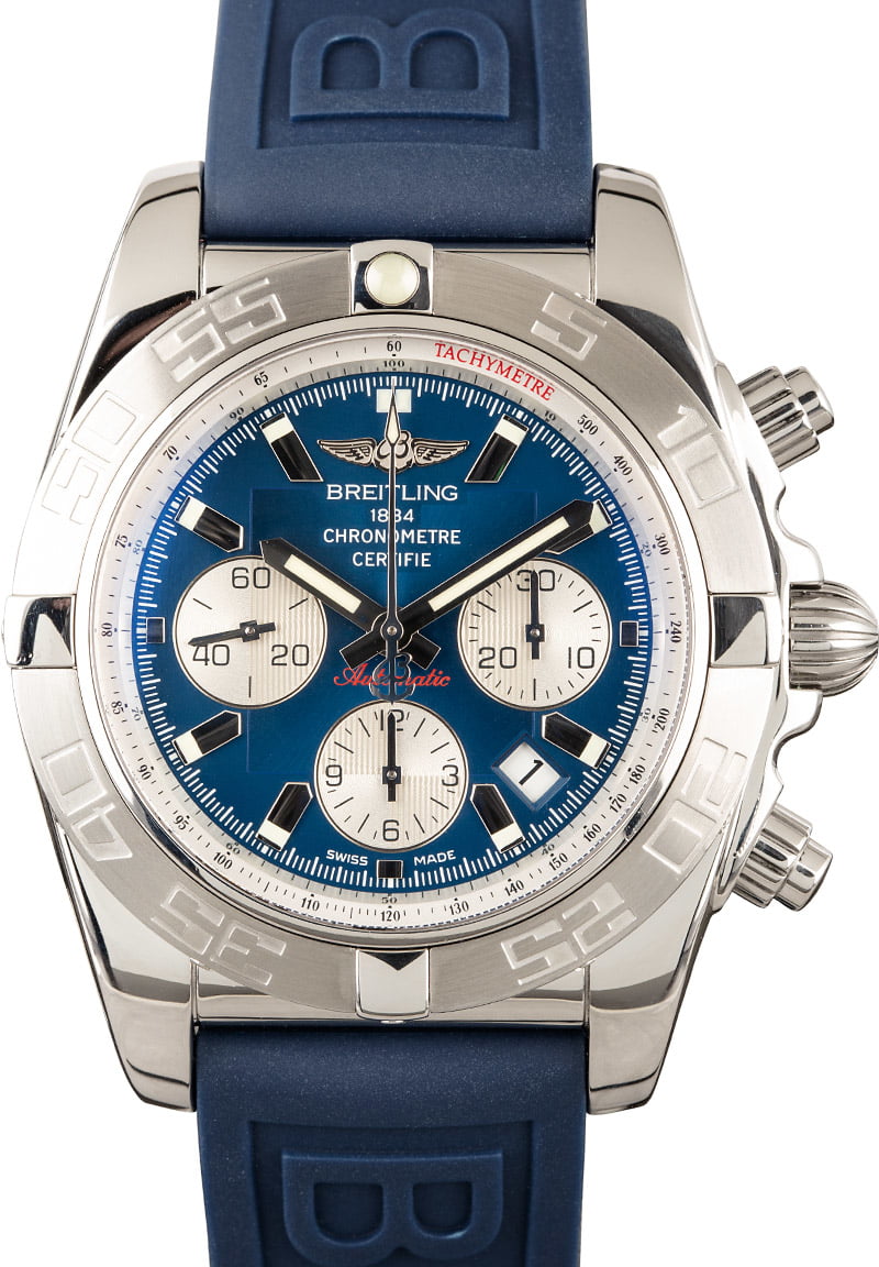 breitling chronomat 44 blue dial