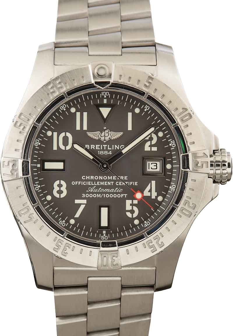 Mens Breitling Avenger Seawolf Grey Dial