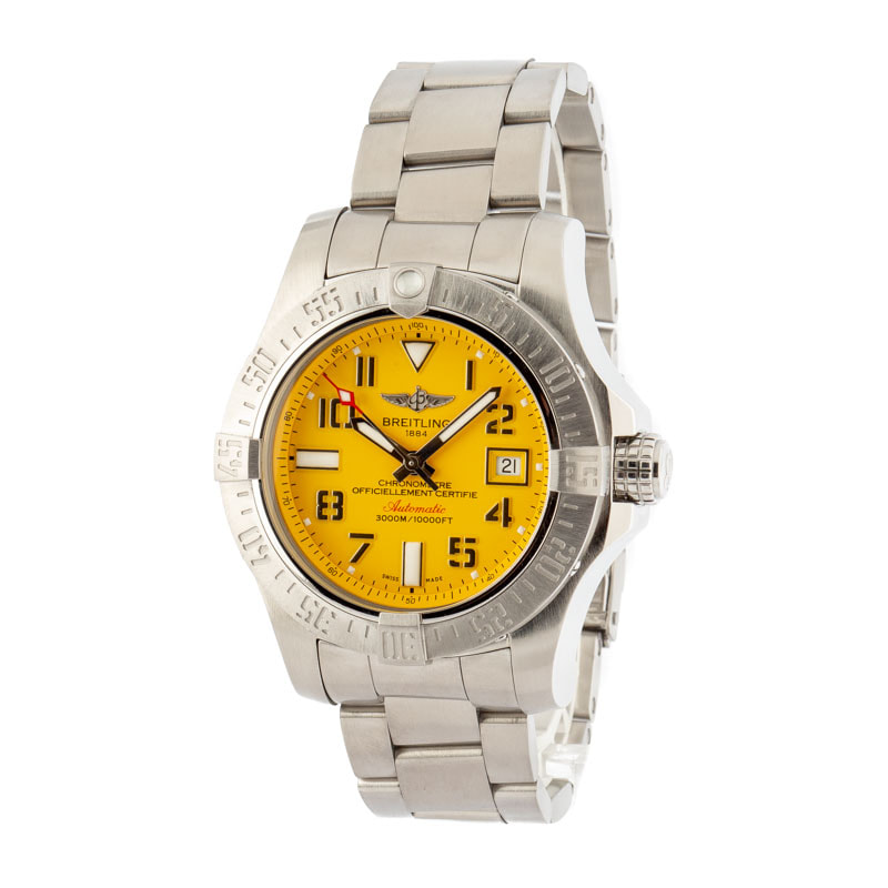 Breitling Avenger II Seawolf Yellow Dial