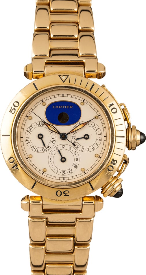 cartier gold watch used