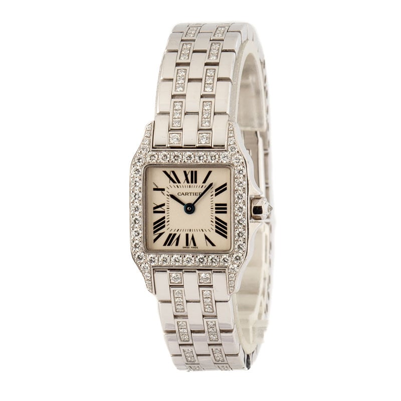 Cartier Santos Demoiselle 18k White Gold