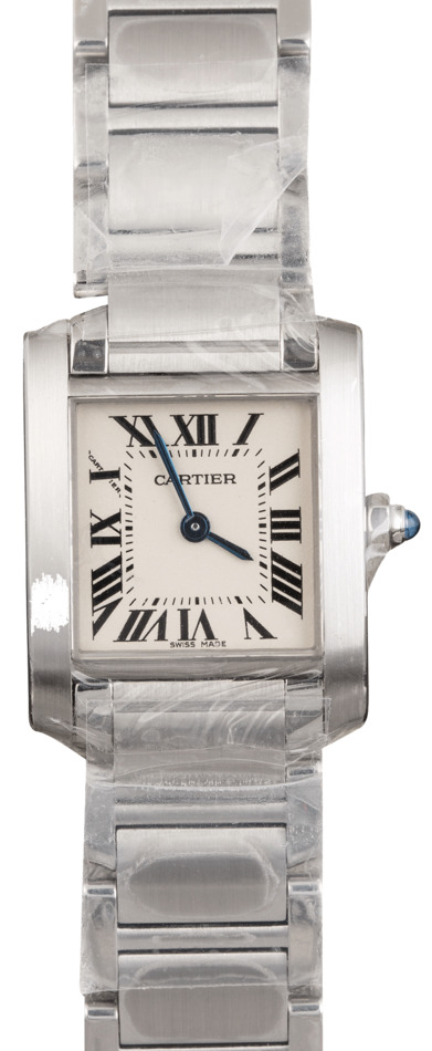 Authentic Used Cartier Tank Francaise W51005Q4 Watch (10-10-CAR-FMT731)