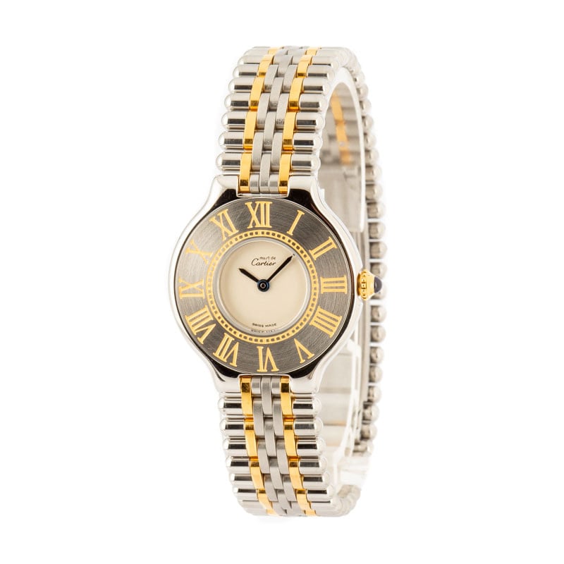 Ladies Must De Cartier 21 Steel & Yellow Gold