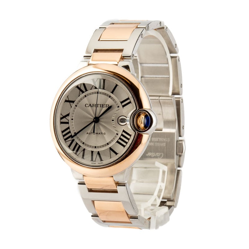 Cartier Ballon Bleu Silver Roman Dial