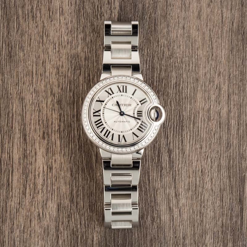 Cartier Ballon Bleu Diamond Bezel