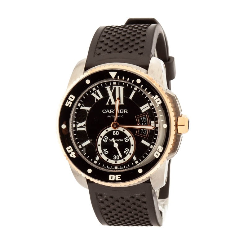 Cartier Caliber De Cartier Diver Steel & Rose Gold