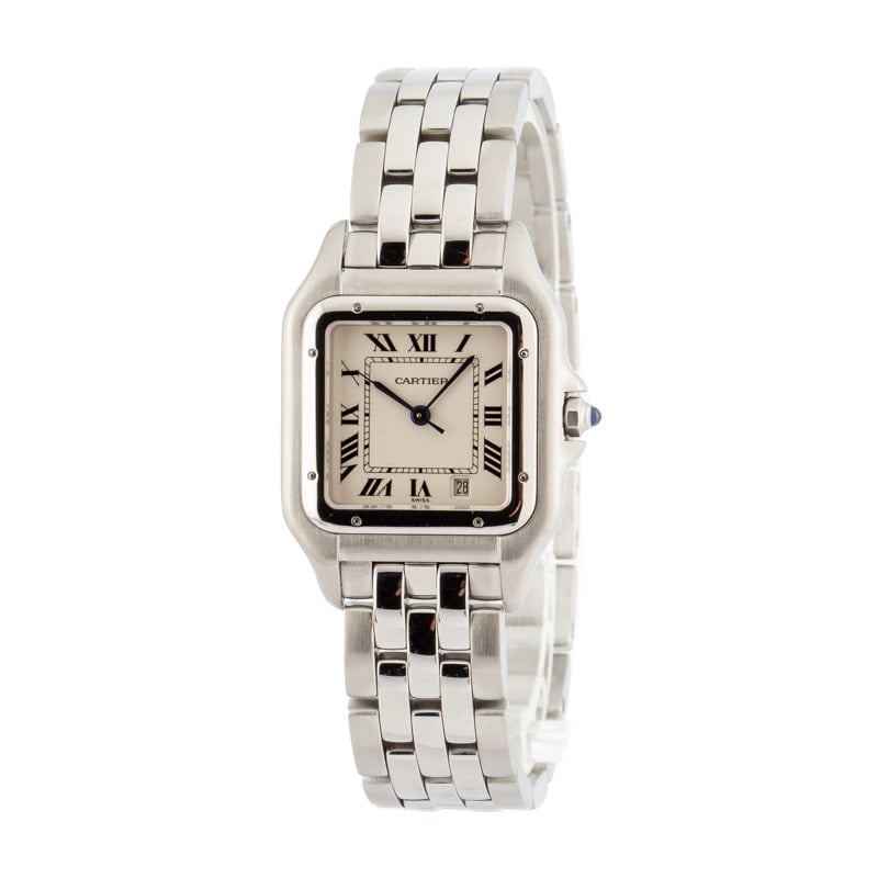 Pre-owned Panthere de Cartier Stainless Steel