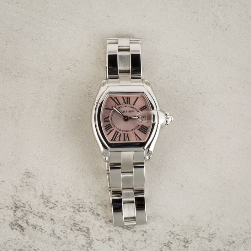 Cartier Roadster W62017V3 Pink Roman Dial