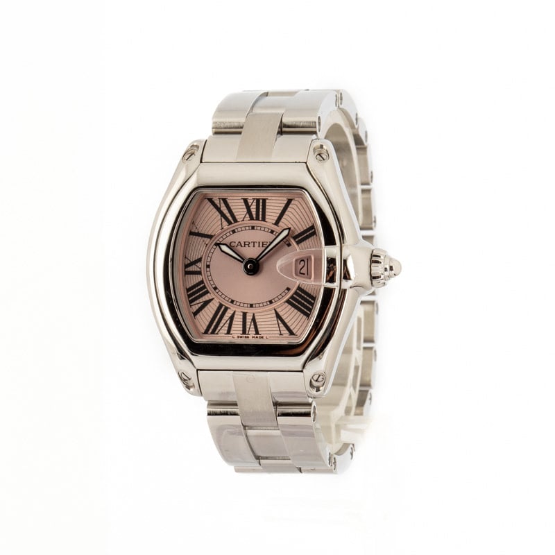 Ladies Cartier Roadster Pink Dial