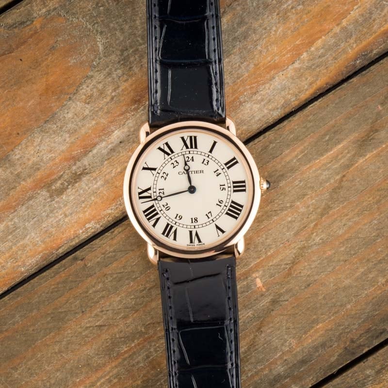 Ronde Louis Cartier 18k Rose Gold