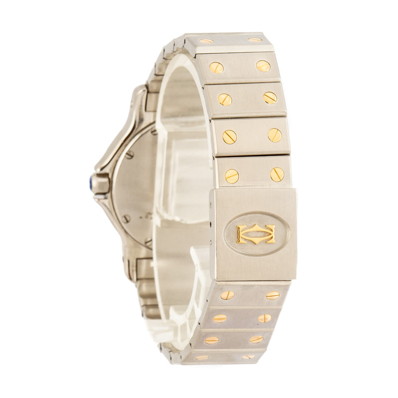 Cartier Santos Ronde Stainless Steel & Yellow Gold