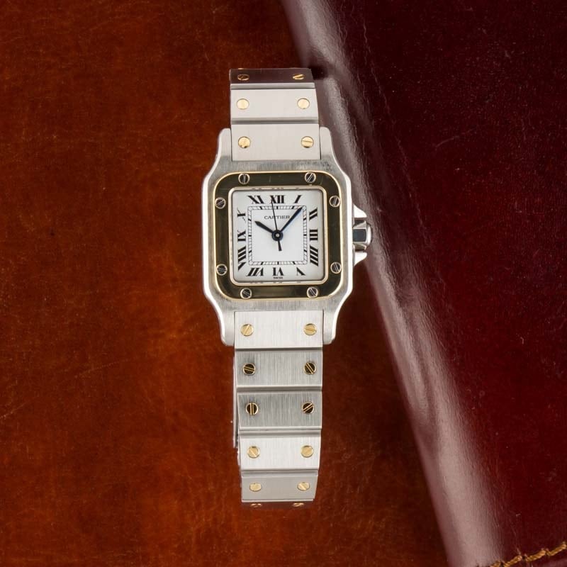 Cartier Santos Galbee Steel & 18k Gold