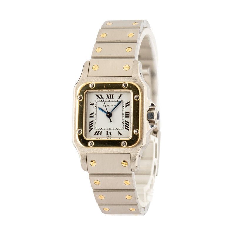 Cartier Santos Galbee Steel & 18k Gold