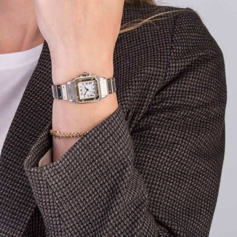 Cartier Santos Galbee Steel & 18k Gold