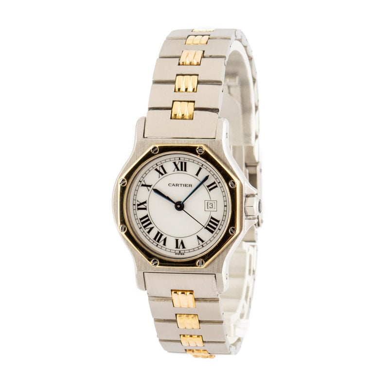 Ladies Cartier Santos Octagon