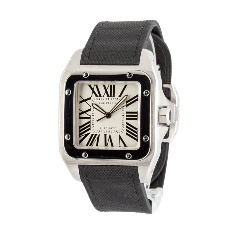 Cartier Santos 100 Silver Dial