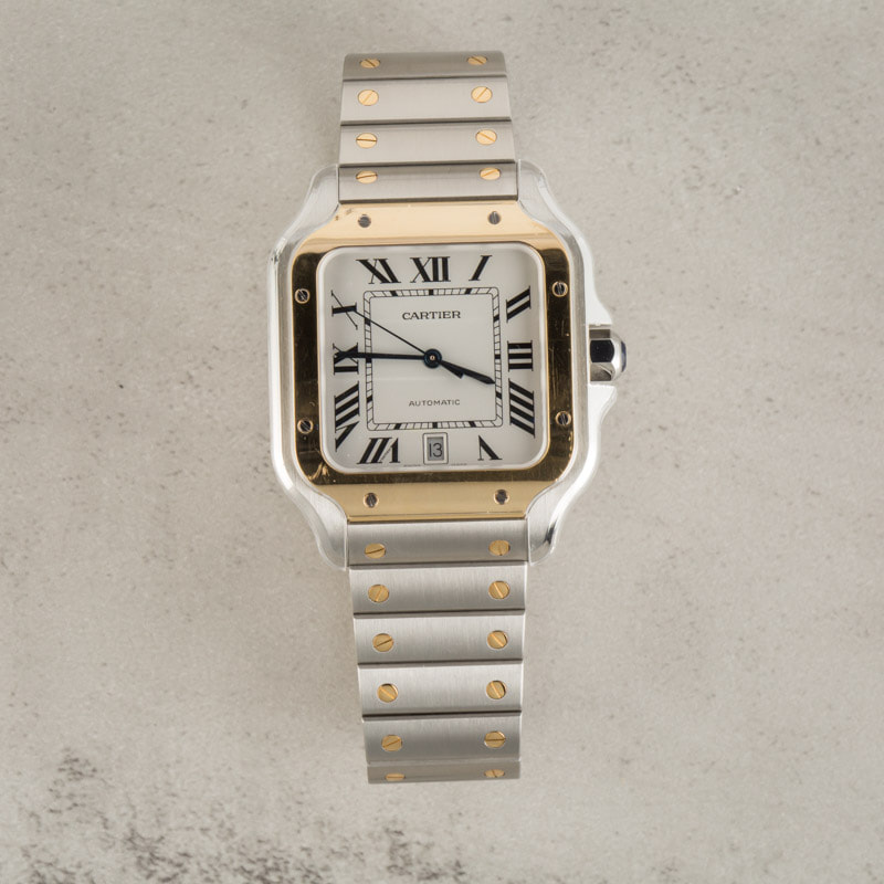 Cartier Santos Dumont W2SA0006 Large Model Steel & Gold