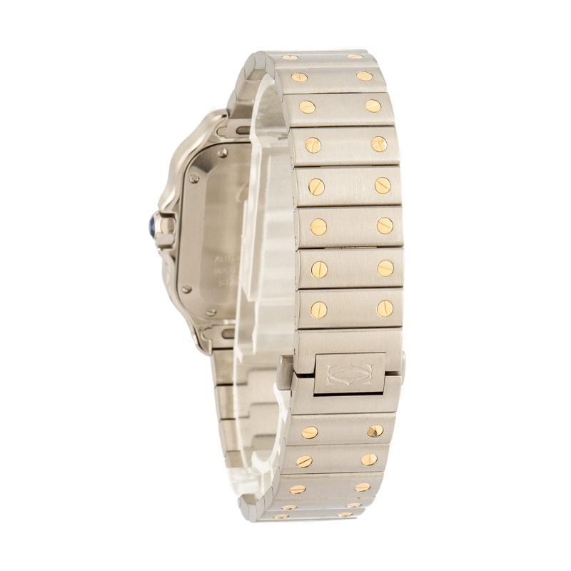 Pre-owned Cartier Santos de Cartier Steel & Gold