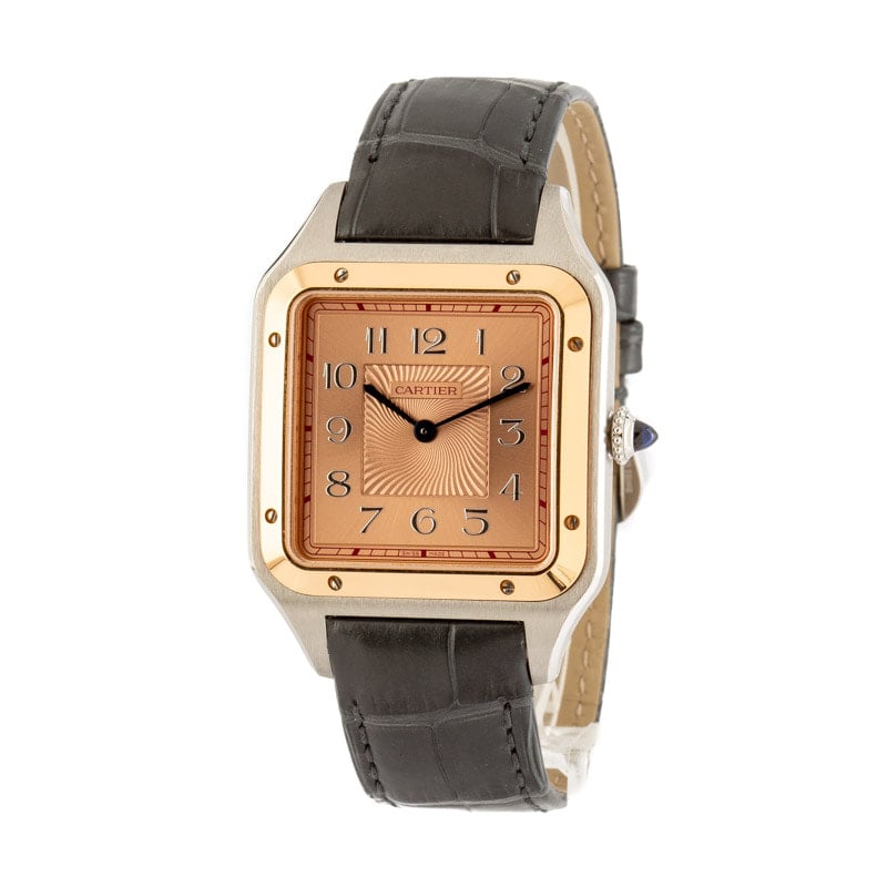 Cartier Santos Dumont Steel & 18k Rose Gold