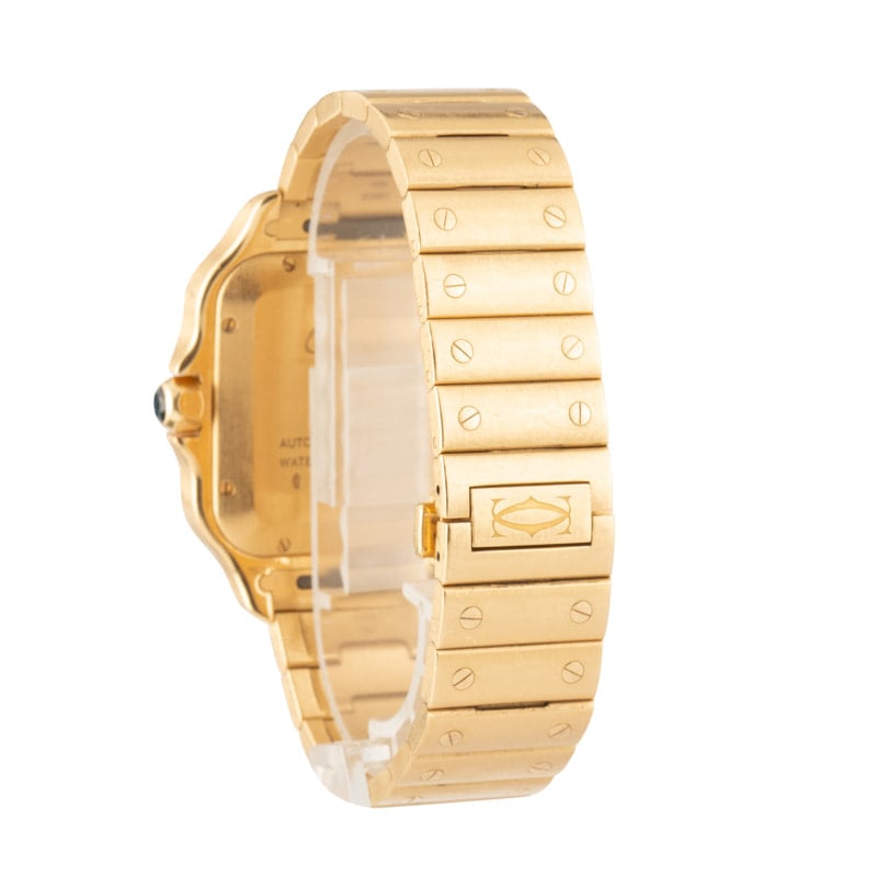 Santos de Cartier Watch 18k Yellow Gold