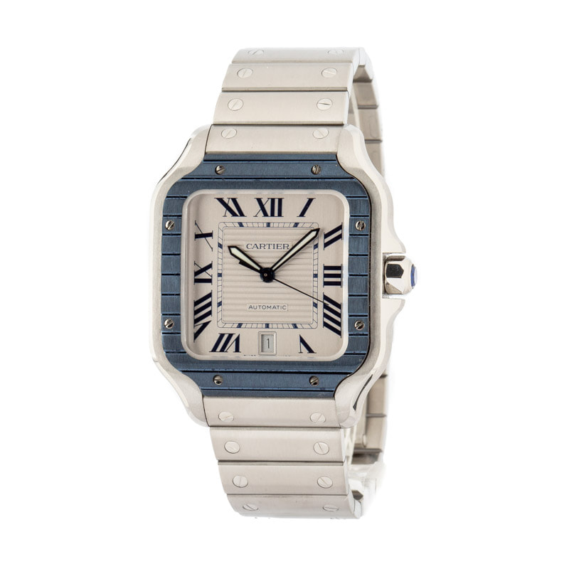 Used Cartier Santos De Cartier Stainless Steel Large Model