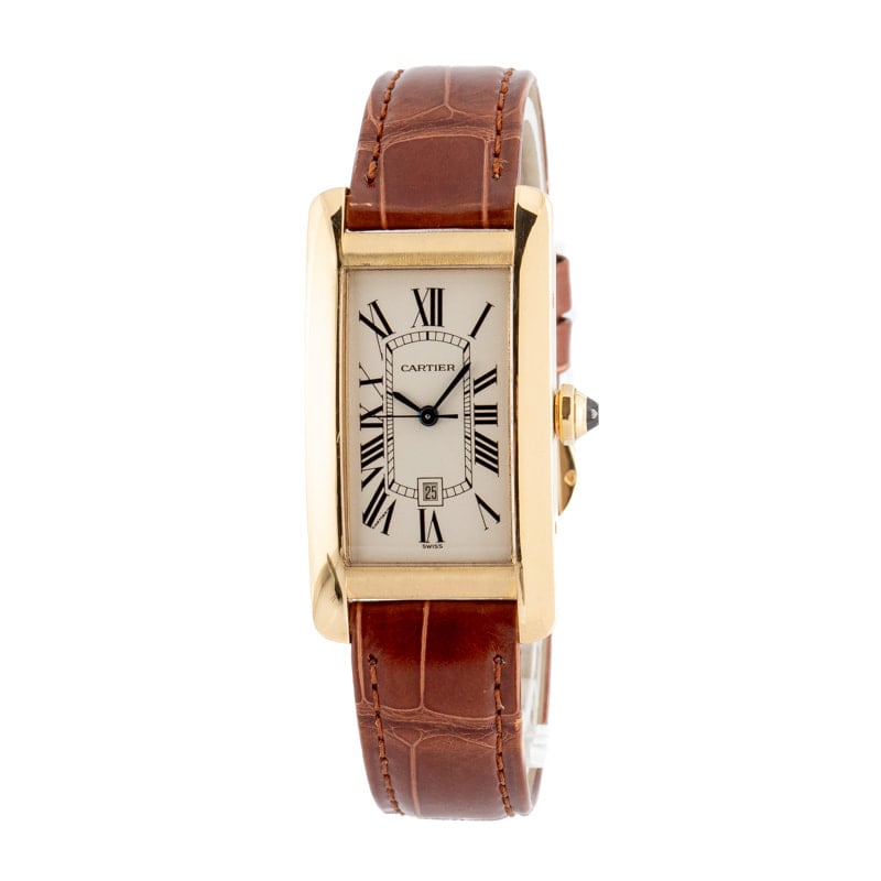 Cartier Tank Americaine 1725 18k Yellow Gold