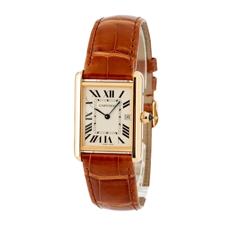 Cartier Tank Louis Ref 8110 18kt Gold with Gold Bracelet for Rs.1,366,814  for sale from a Trusted Seller on Chrono24
