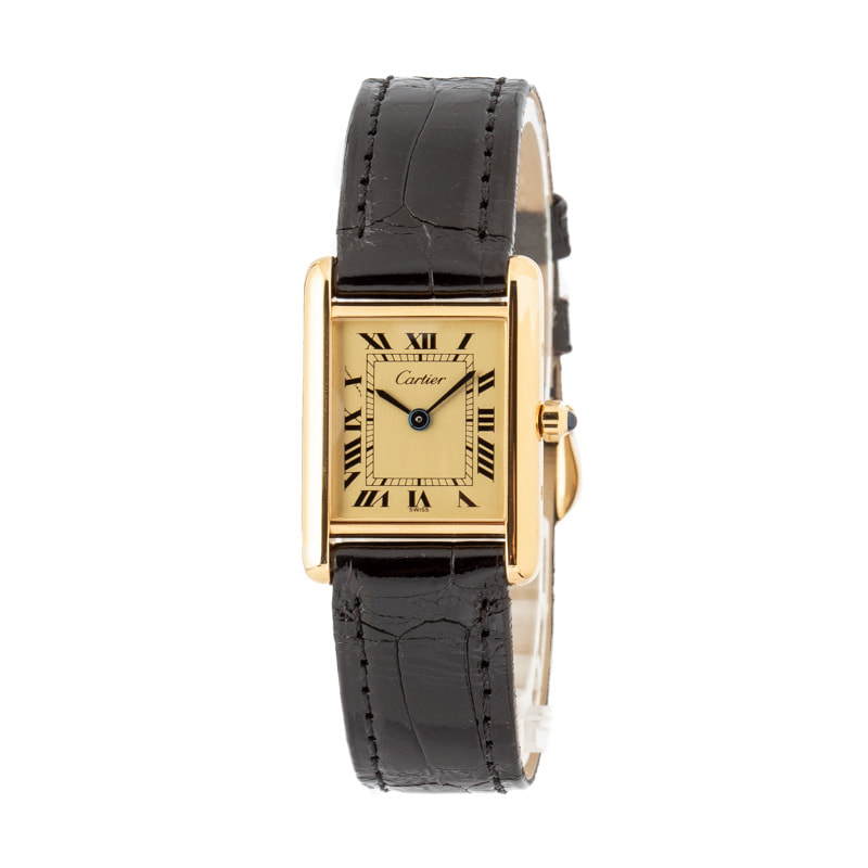 Must de Cartier Tank Yellow Gold Plated