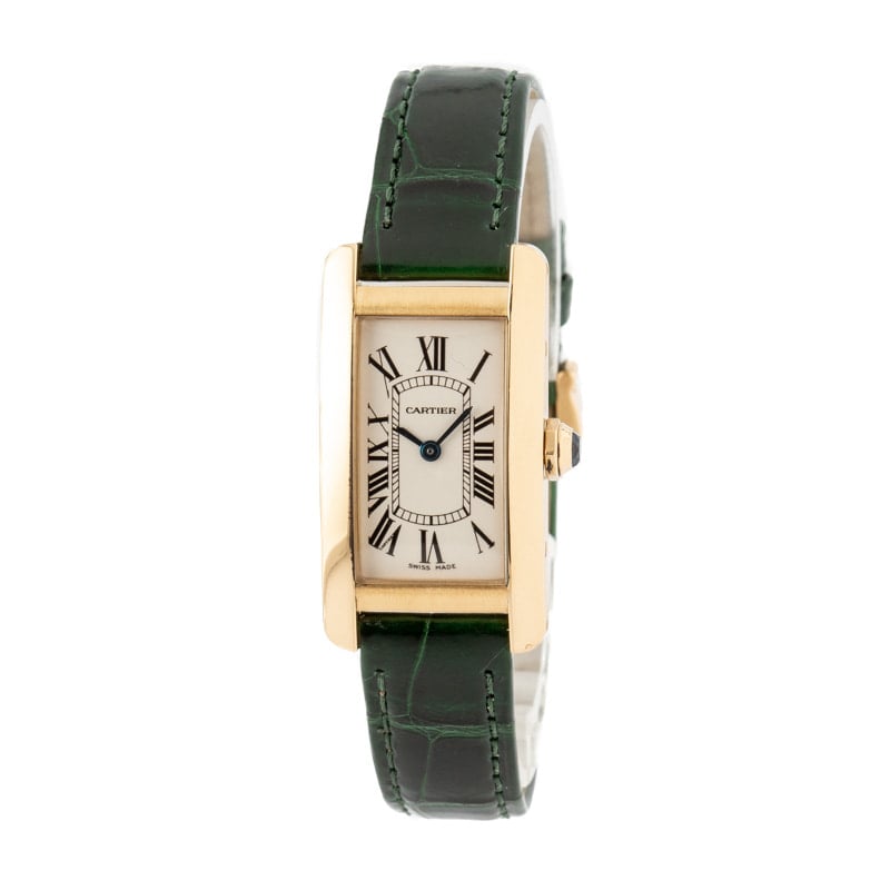 Cartier Tank Americaine 18k Yellow Gold