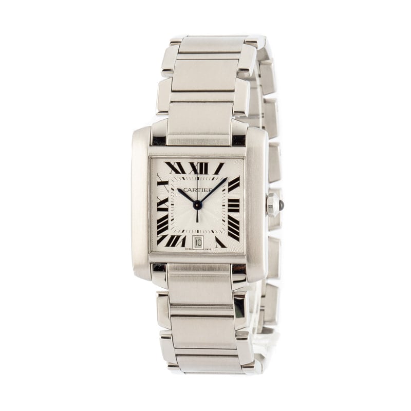 Cartier Tank Francaise White Roman Dial