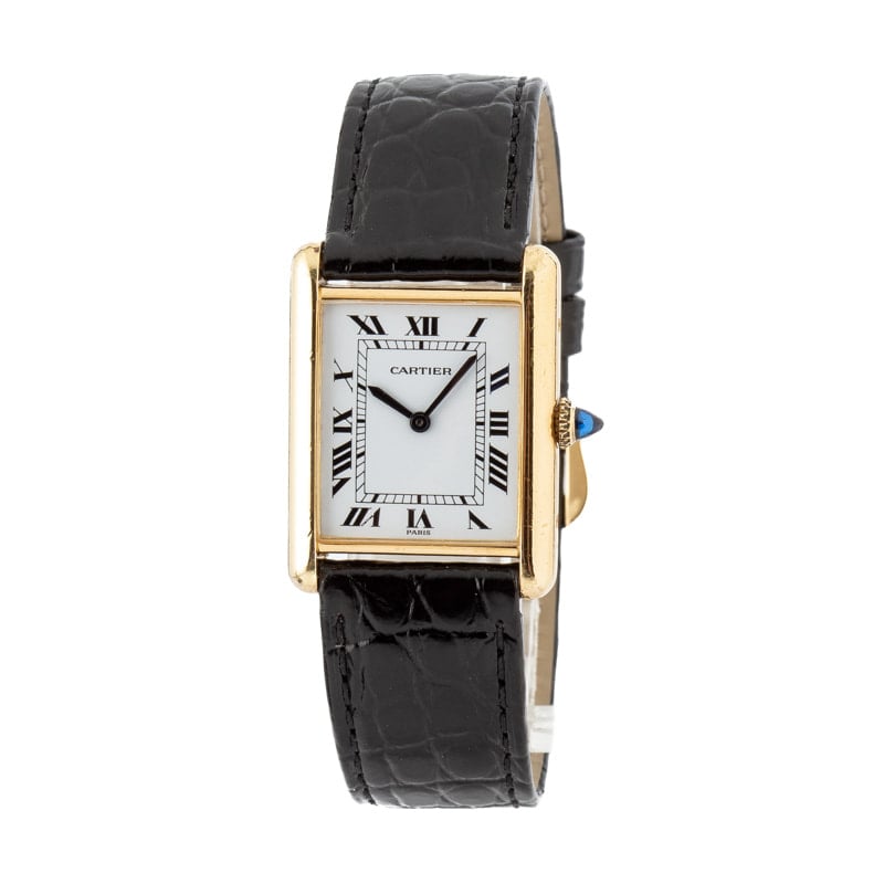 Cartier Tank White Roman Dial