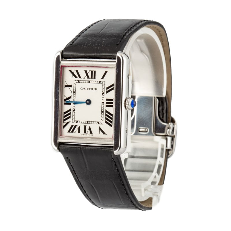 Cartier Tank Solo Large White Roman Dial