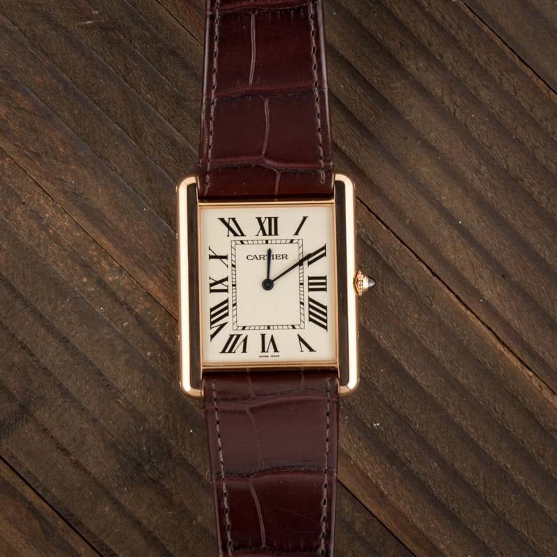 Cartier tank watch used hotsell