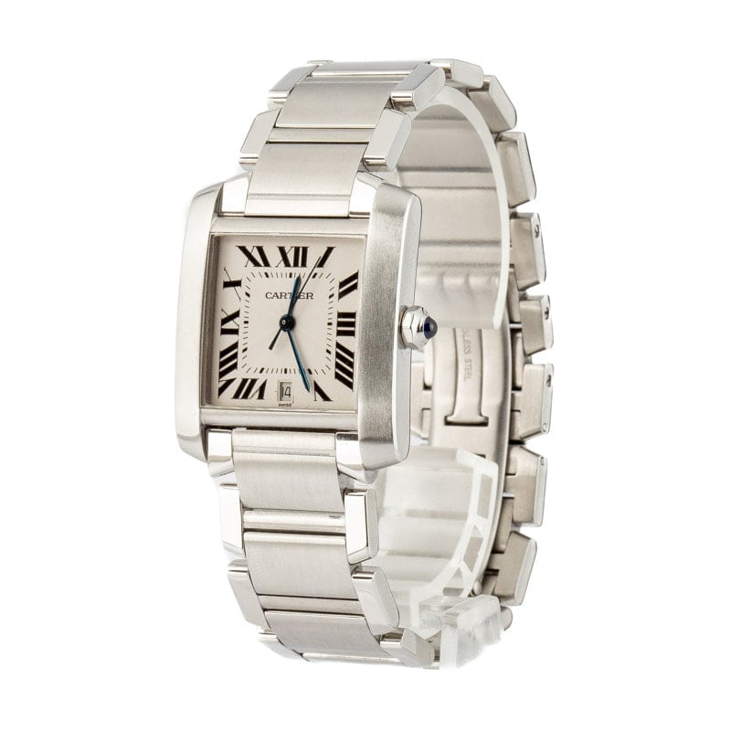 Used Cartier Tank Francaise Silver Dial