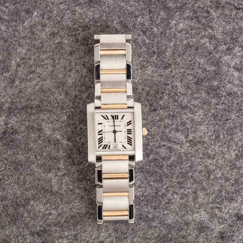 Cartier Tank Francaise Steel & Gold