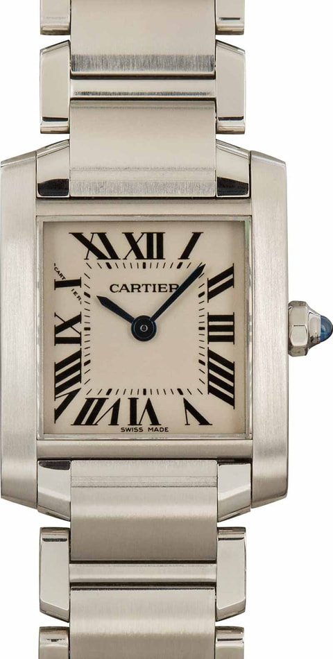 Cartier Tank Francaise Steel Ladies Watch W51008Q3