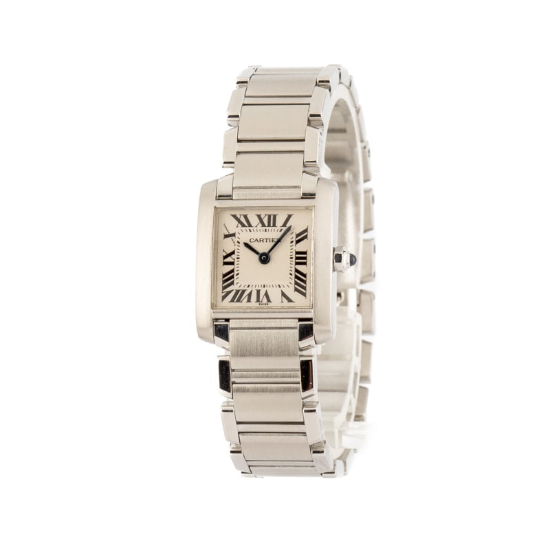 Ladies Cartier Tank Francaise Stainless Steel