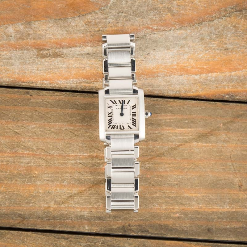 Ladies Cartier Tank Francaise Stainless Steel