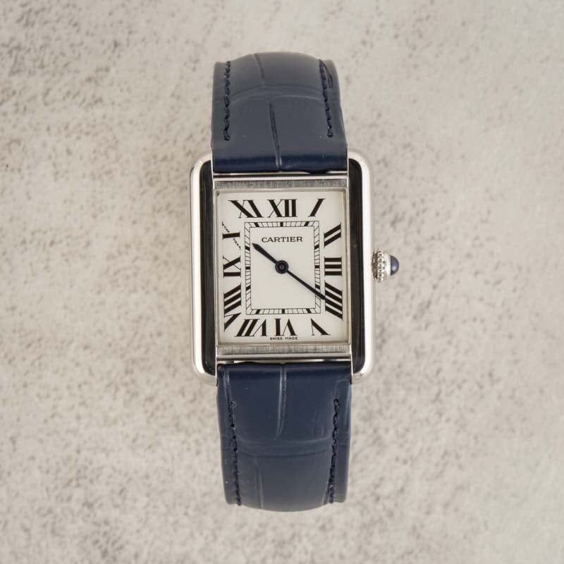 Cartier Tank Solo Stainless Steel on Leather Strap