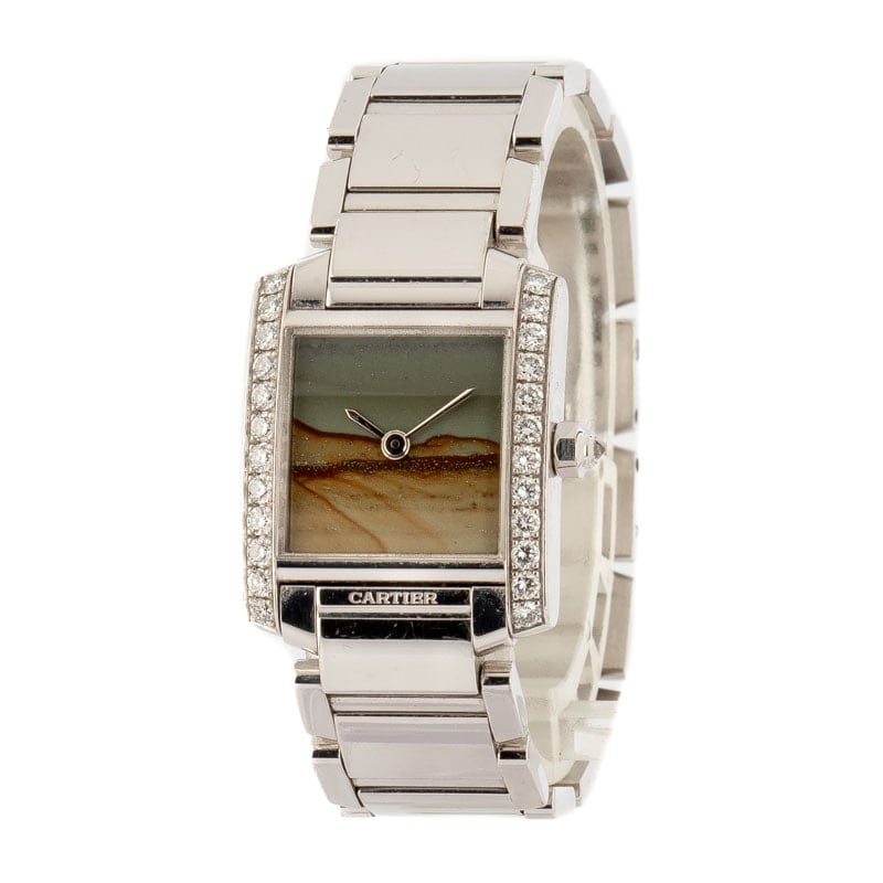 Authentic Used Cartier Tank Francaise Medium WE1018S3 Watch  (10-10-CAR-8XDB5A)