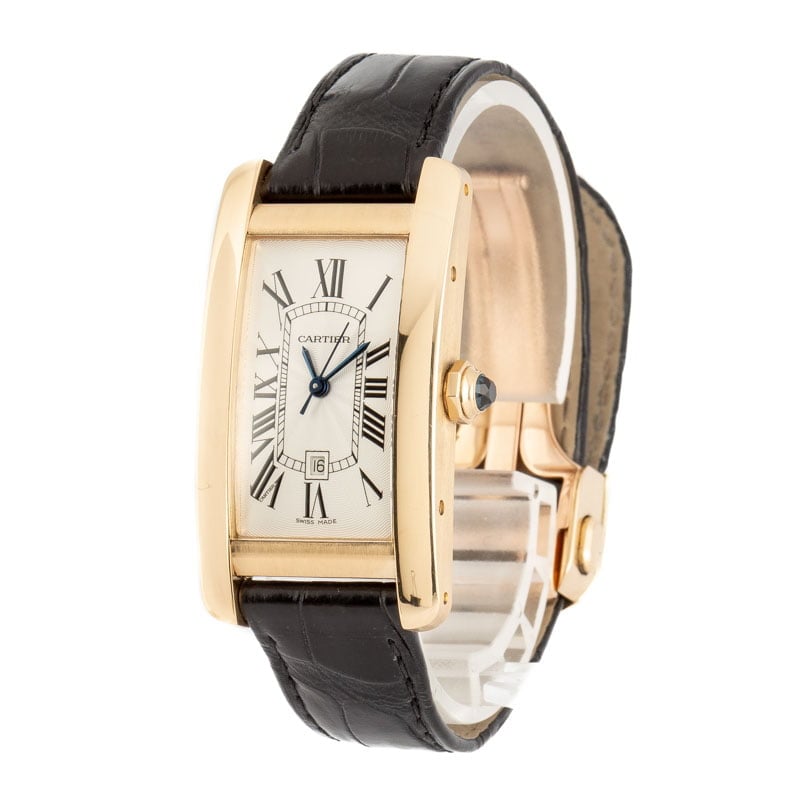 Cartier Tank Americaine 18k Yellow Gold