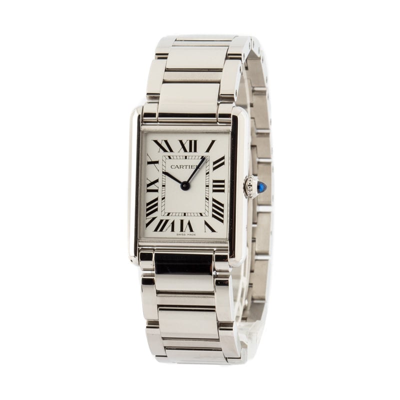 Used Cartier Tank Must Watch Stainless Steel