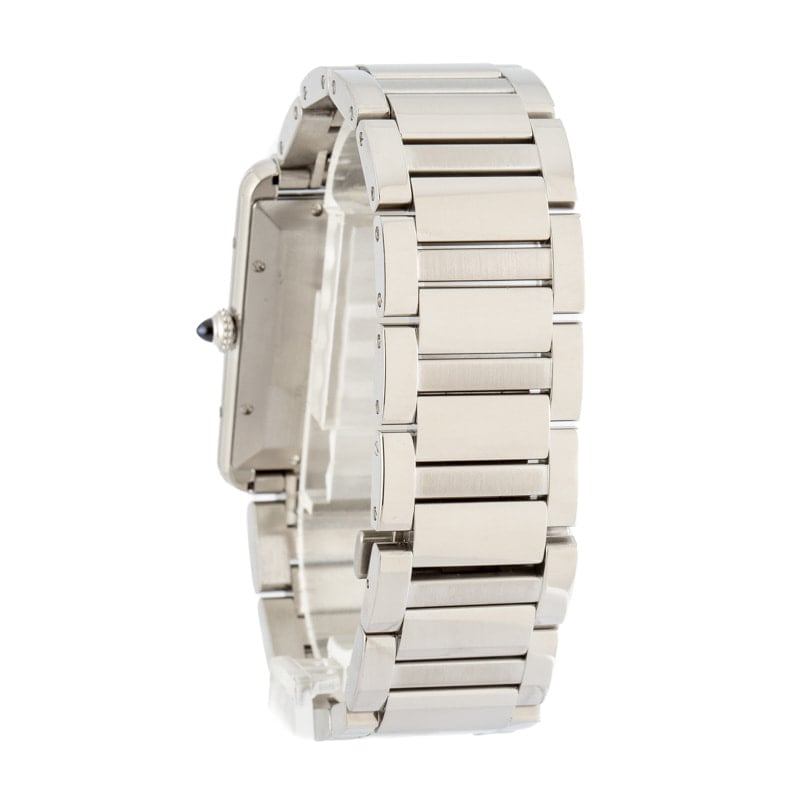 Pre-owned Cartier Tank Must Watch Stainless Steel