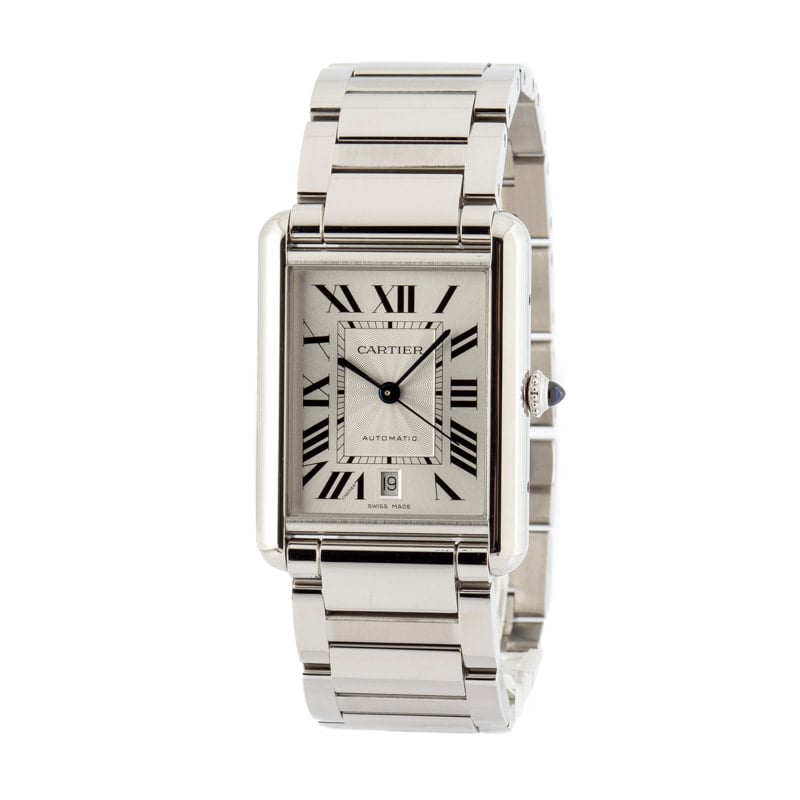 Pre-owned Cartier Tank Must Watch Stainless Steel