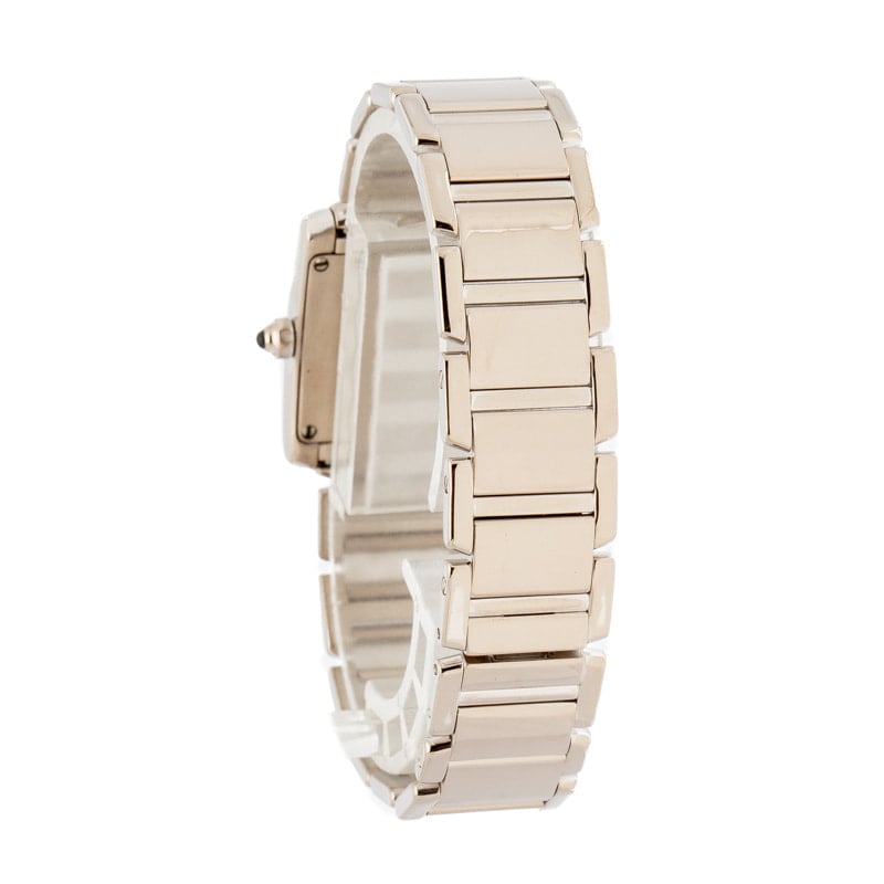 Ladies Cartier Tank Francaise 18k White Gold