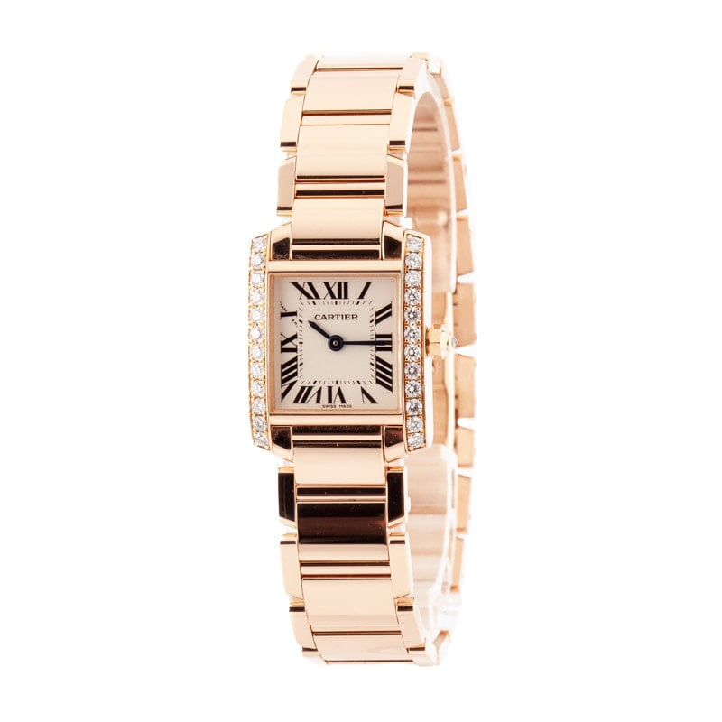 Cartier Tank Francaise Watch 18k Rose Gold