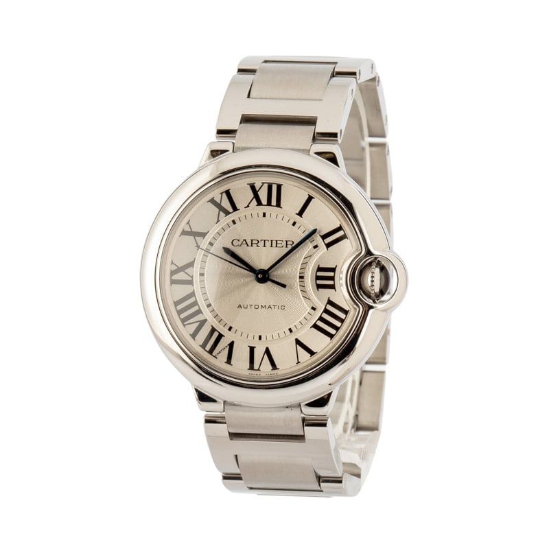 Ballon Bleu De Cartier Stainless Steel Silver Dial