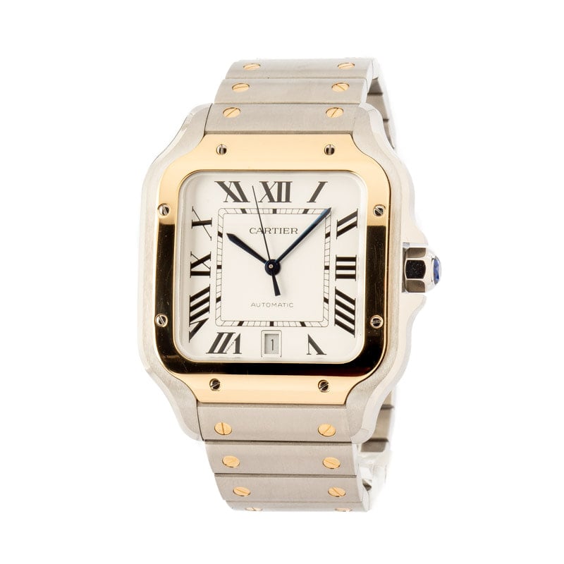 Cartier Santos de Cartier Steel & Gold Large Model