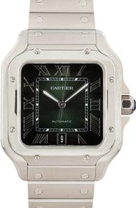 Santos de Cartier Large Model Green Dial